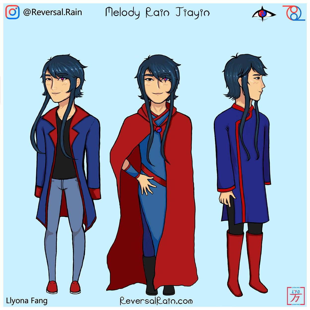 <p><h4>💙🌧️ Melody Rain Jiayin 🌧️💙</h4></p>
              <p>An artist, musician, and mechanic in training!</p>
              <p>🎶 Instrument: Piano</p>
                <p>The oldest child of the village mechanic has a strong fascination with science and arts and loves to explore the world around them.
                  You might find them looking up at the rain, climbing up a tree to sketch the sunset, or hear the faint harmony of piano music in the
                  distance when they’re in a creative mood. They may or may not be the perpetrator responsible for vandalizing the understory's trees
                  with various carving patterns. Like many others, they fear the darkness below the understory and its deep waters, but you'd have to
                  give them some credit for helping their father maintain the paddles that churn the ocean's surface. Be wary, they might throw you a
                  clever prank or sneak some notes out of your woodwind instruments while your attention is elsewhere.
                <p><p>
                <p>» <i>Click to exit description!</i> «</p>
              </p>
                